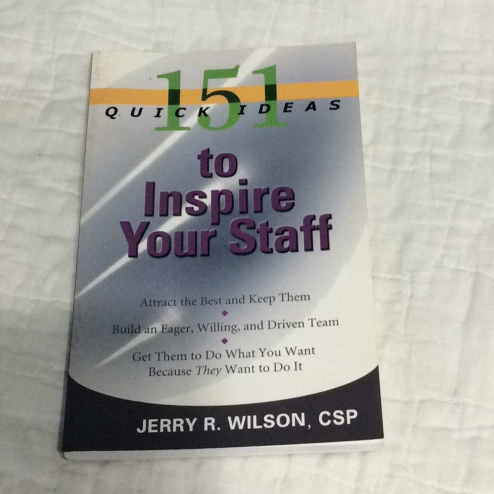 151 Quick Ideas to inspire your staff. B150